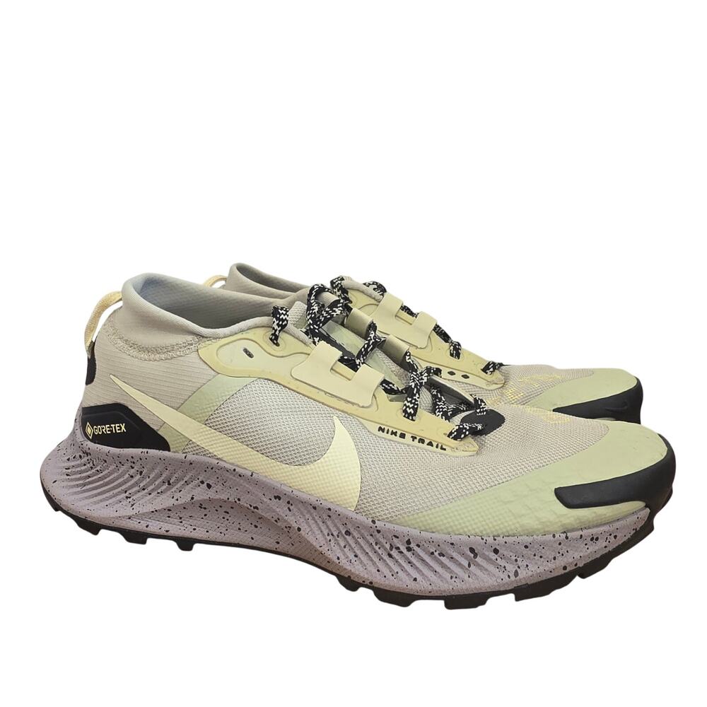 Nike Pegasus Trail 3 Gore Tex Shoes Womens 9 Olive Green Waterproof Running